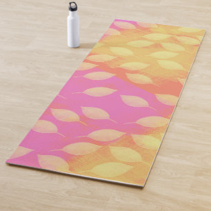 Rhapsodie in Geel, Terracotta en Paarse Abstractie Yogamat
