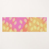 Rhapsodie in Geel, Terracotta en Violet Abstract Yogamat (Voorkant (horizontaal))