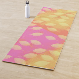 Rhapsodie in Geel, Terracotta en Violet Abstract Yogamat
