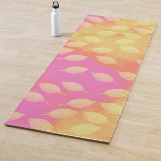 Rhapsodie in Geel, Terracotta en Violet Abstract Yogamat (In situ)