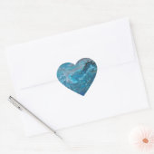 Rhapsodie in het turquoise hart sticker (Envelop)