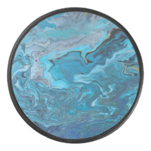 Rhapsodie in het turquoise hockey puck
