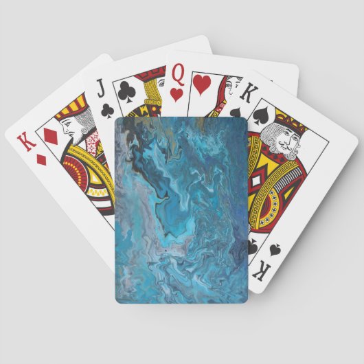 Rhapsodie in het turquoise pokerkaarten (Achterkant)