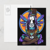 "Rhapsody" Gothic Absinthe Fairy Art Briefkaart (Voorkant / Achterkant)