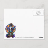 "Rhapsody" Gothic Absinthe Fairy Art Briefkaart (Achterkant)