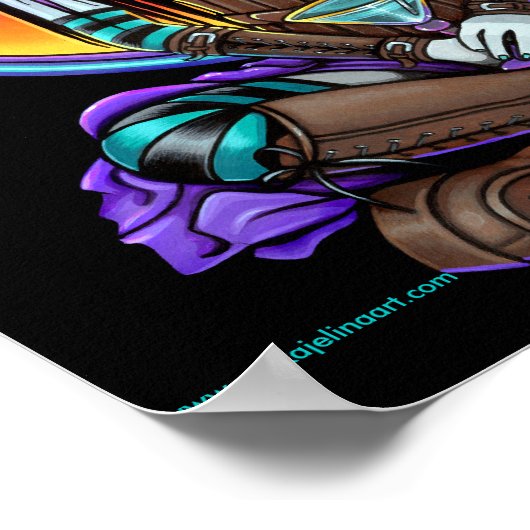 "Rhapsody" Gothic Absinthe Fairy Art Poster (Hoek)