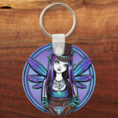 "Rhapsody" Gothic Absinthe Fairy Art Sleutelhanger (Voorkant)