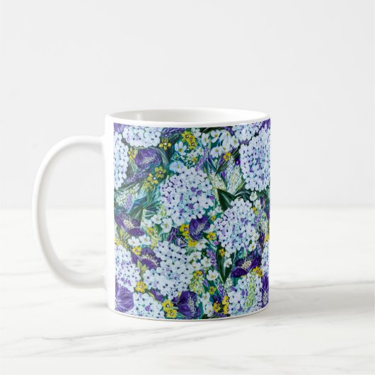 Rhapsody - Hydrangea en Poppy Floral Mok (Links)