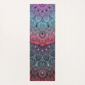 Rhapsody in blauw roze Mandela Yogamat (Achterkant)