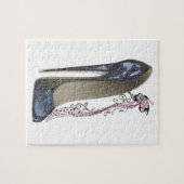 Rhapsody in Blue Stiletto Shoe Art Legpuzzel (Horizontaal)