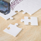 Rhapsody in Blue Stiletto Shoe Art Legpuzzel (Zijkant)