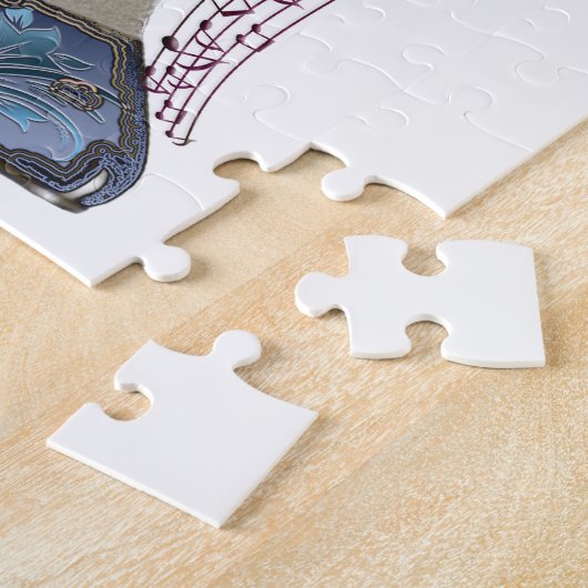 Rhapsody in Blue Stiletto Shoe Art Legpuzzel (Zijkant)