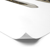 Rhapsody in Blue Stiletto Shoe Music Art Poster (Hoek)