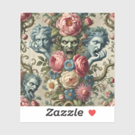 Rhapsody Road – Gotisch Bloemenkussen Sticker