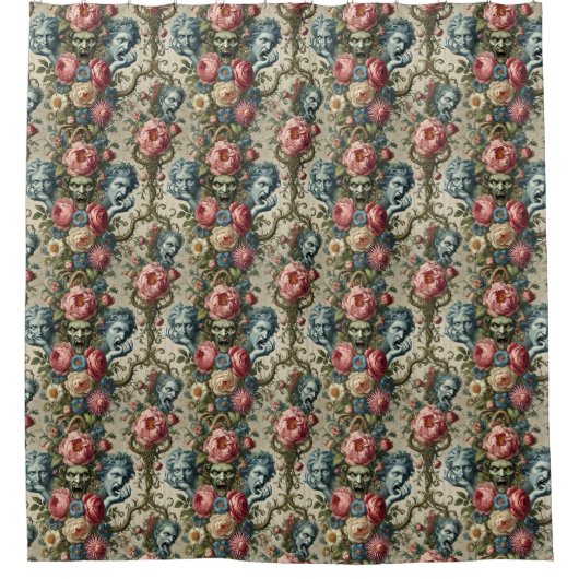 Rhapsody Road - Gotische Barok Douchegordijn (Voorkant)