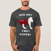 RHCP Red Hot Chili Pupper Peppers Parody Puppy T-shirt (Voorkant)