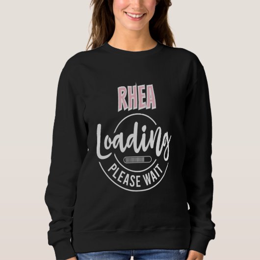 Rhea Aangepaste gepersonaliseerde Baby-laaddouche Trui (Voorkant)