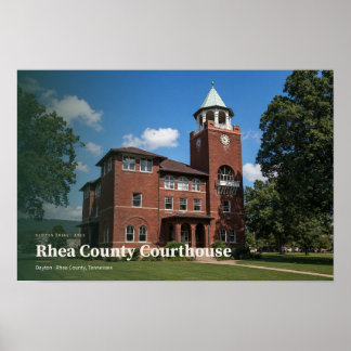 Rhea County Courthouse Dayton — AI Kunst Poster