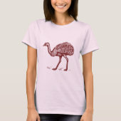 Rhea - Donkerrood T-shirt (Voorkant)