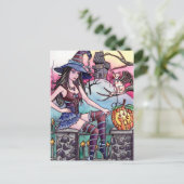 Rhea - Haunted House Witch Briefkaart (Staand voorkant)