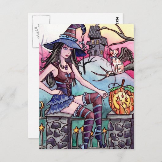 Rhea - Haunted House Witch Briefkaart (Voorkant / Achterkant)