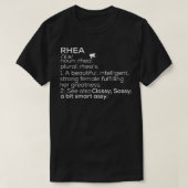Rhea Naam Rhea Definitie Rhea Vrouw Naam Rhea Me T-shirt (Design voorkant)