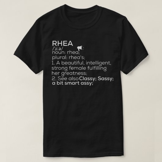Rhea Naam Rhea Definitie Rhea Vrouw Naam Rhea Me T-shirt (Design voorkant)