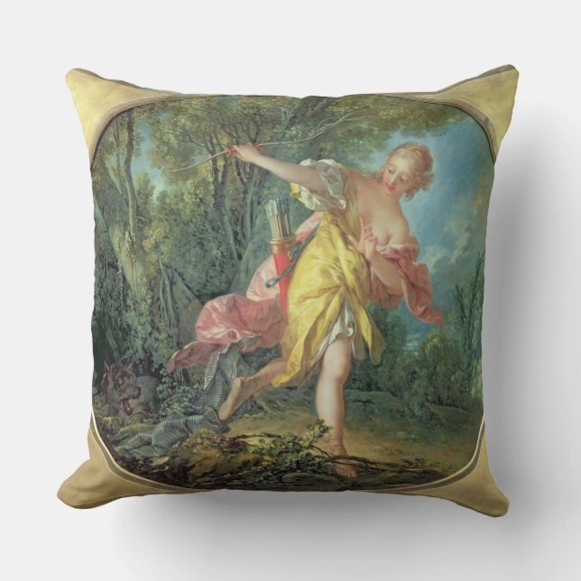 Rhea Sylvia vlucht uit de Wolf, 1756 Kussen (Voorkant)