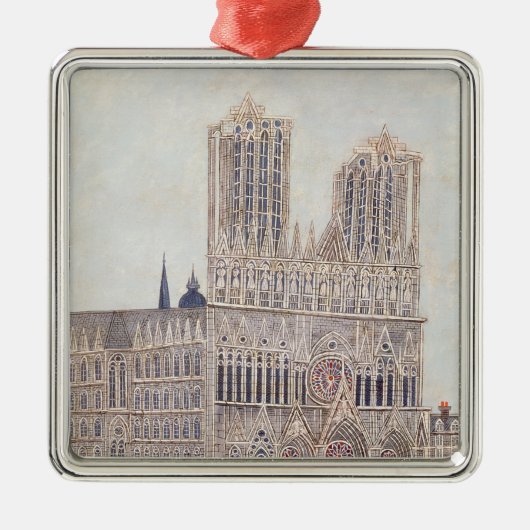 Rheims Cathedral, c.1923 Metalen Ornament (Voorkant)