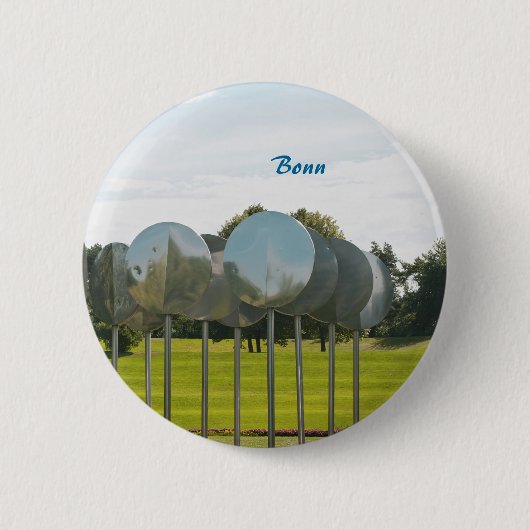 Rheinaue Park in Bonn Ronde Button 5,7 Cm (Voorkant)