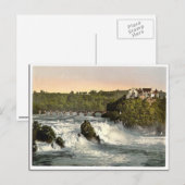 Rheinfall mit Schloss Laufen, Schiffchen. classic Briefkaart (Voorkant / Achterkant)