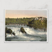 Rheinfall mit Schloss Laufen, Schiffchen. classic Briefkaart (Voorkant)