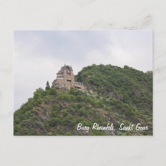 Rheinfels Castle boven Sankt Goar Briefkaart (Voorkant)