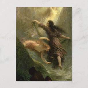 Rheingold, eerste scène, 1888 briefkaart