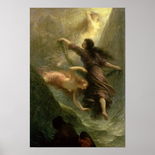 Rheingold, eerste scène, 1888 poster (Voorkant)