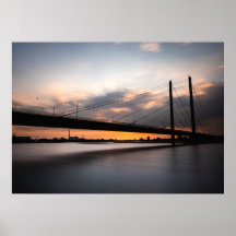 Rheinkniebrücke Dusseldorf, Duitsland