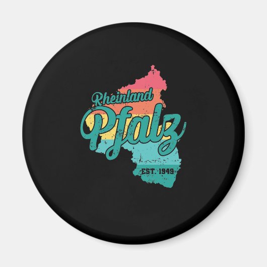 Rheinland Pfalz Bundesland Deutschland Magneet (Voorkant)