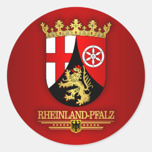 Rheinland-Pfalz COA Ronde Sticker