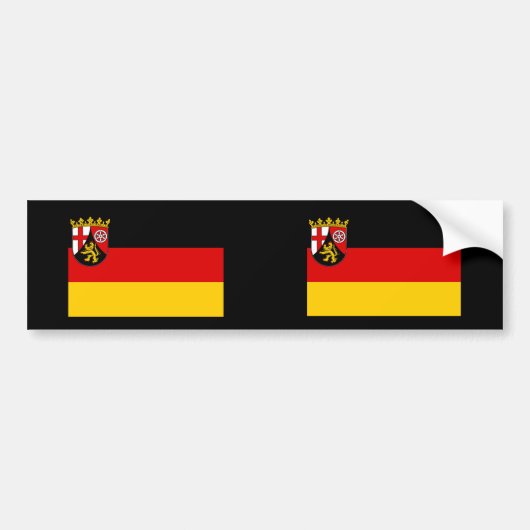 Rheinland-Pfalz, Duitsland Bumpersticker (Voorkant)