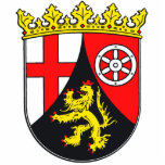 Rheinland-Pfalz Wappen Staand Fotobeeldje<br><div class="desc">Das Wappen des deutschen Bundesland Rheinland-Pfalz auf vielen tollen Produkten.</div>