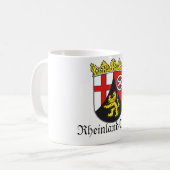 Rheinland-Pfalz Wappen Wapenstaart Koffiemok (Voorkant links)
