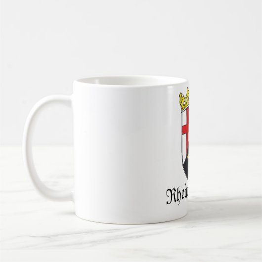 Rheinland-Pfalz Wappen Wapenstaart Koffiemok (Links)