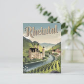 Rheintal Rijndal Duitsland Briefkaart (Staand voorkant)