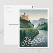 Rheintal Rijndal Duitsland vintage Briefkaart (Voorkant / Achterkant)