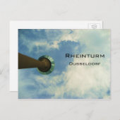 Rheinturm Dusseldorf Briefkaart (Voorkant / Achterkant)