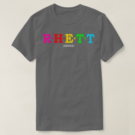 Rhett Advice T-shirt (Design voorkant)