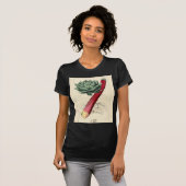  Rheubarb - Botanische afdruk T-shirt (Voorkant volledig)