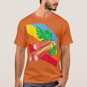 Rheubarb Grogetables Food Vegan Vegetarian T-shirt