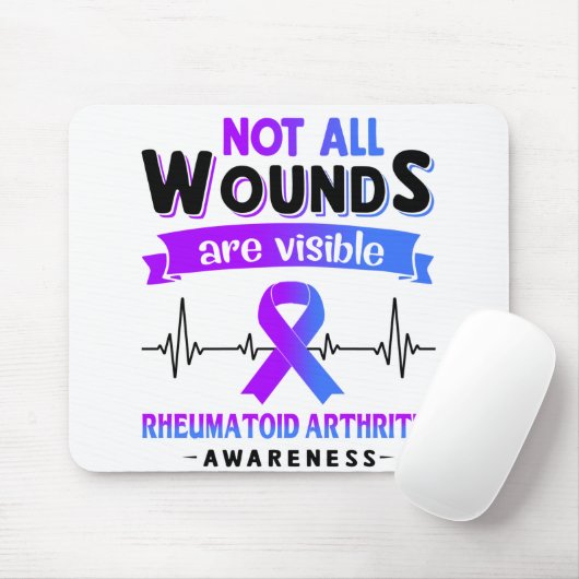 Rheumatoid Arthritis Awareness Month Ribbon Gifts Muismat (Met muis)