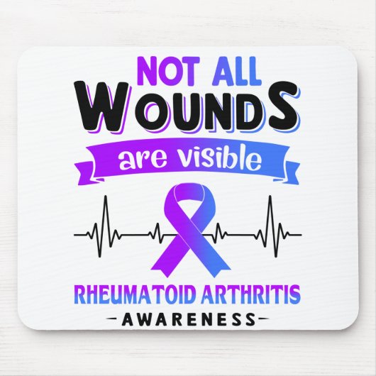 Rheumatoid Arthritis Awareness Month Ribbon Gifts Muismat (Voorkant)
